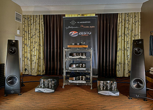 Zesto Audio with YG Acoustics, Stillpoints, and Cardas Audio